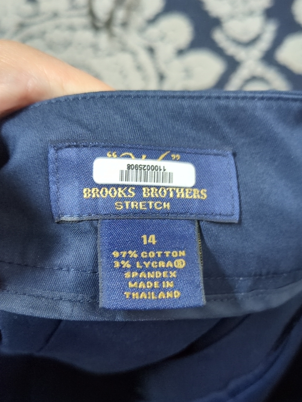 Brooks Brothers Navy Pleated Skirt, Size 14 - Picture 7 of 7